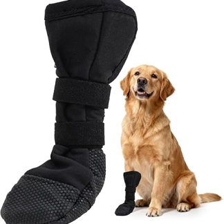 CHONGQILAO Dog Shoes, Paw Protection, Outdoor, Paw Protection, Dog Injury, Dog Shoes for Recovery, Pet Wounds Prevent Licking, Dog Socks, Non-Slip Waterproof Leak Protection Dog Socks