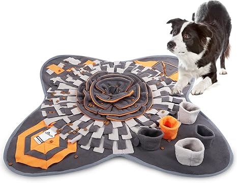 IEUUMLER Sniffing Rug for Dogs Smell Training Intelligence Toy Feeding Mat Training Mat for Pet Dogs Cats IE081