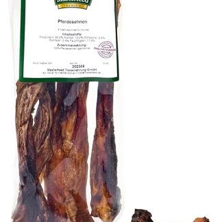 Masterfeed Horse Tendon 10 cm, Dried, 100% Natural, Chew for Dogs, 500 g