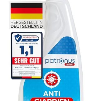 Patronus Giardia Spray Especially for Dogs and Cats, 500 ml, Hygiene Spray for Pets as Disinfectant for Surfaces Against Viruses, Bacteria & Fungi, Highly Effective and Gentle on the Skin