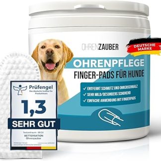 Bettersation Ear Cleaner, Ear Cleaner for Dogs and Cats, Pack of 50 [Top Grade 1.3] - Care and Protects - Ear Cleaner Ear Care Against Ear Inflammation Ear Mites and Hygiene for Dogs and Cats