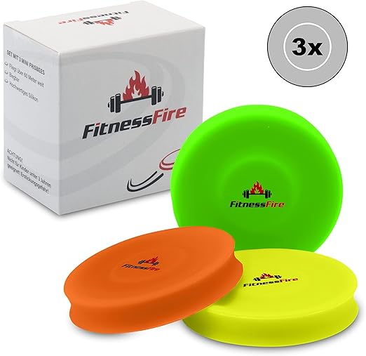 Set of 3 Mini Frisbee – The Small Frisbee Disc Flies Over 60 Metres – The New Trendy Sport – Alternative to the Normal Frisbee Sport