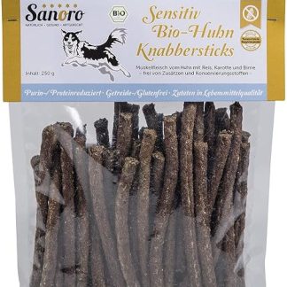 Nibble Sticks Sensitive Chicken 250 g Suitable for Dogs with Leishmaniasis, Low Purine