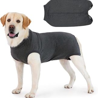 Cyponpy Dog Bodysuit with Zip, Surgery Bodysuit with Lick and Wound Protection for Female and Male Dogs