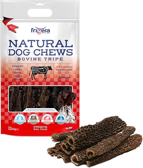 Frigera Rumen 1000 g - Beef, Natural, Protein-Rich Treats for Dogs, Gluten and Grain-Free, High-Quality Dog Snacks without Additives