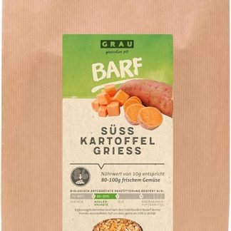 GRAU The Original - Dry Vegetables for BARF for Dogs - Sweet Potato Semolina, Pack of 1 (1 x 1.2 kg), Supplementary Food for Dogs