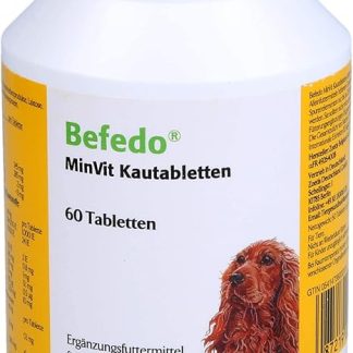 Zoetis - Befedo Minvit Chewable Tablets for Dogs 60 Tablets Pack of 1 x 0.21 kg