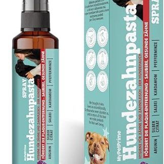MyPetPrime Dental Care Dog Tartar Remover with Silver Citrate and Arginine - Dental Spray for Dogs Against Bad Breath and Halitosis, Tartar Dog, Relief of Gum Discomfort, No Rinse