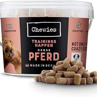 Monoprotein Chewies Training Morsels Treats Snacks for Dogs Grain Free Sugar Free Round for Dog Training in 6 Hypoallergenic Varieties Horse Duck Kangaroo Chicken Lamb Goat