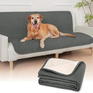 HezzLuv Waterproof Dog Blanket, Sofa Blanket, Pet Blanket, Non-Slip Mat, Furniture Protection, Washable, Scratch-Resistant, Animal Fur Resistant, for Puppies, Large Pets, Dogs and Cats (127 x 157 cm)