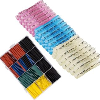 Oxoxo Heat Shrink Butt Connectors & Heat Shrink Tubing, Electrical Crimp Wire Connector Set Waterproof Marine Automotive Assorted Wire Terminal Kit.