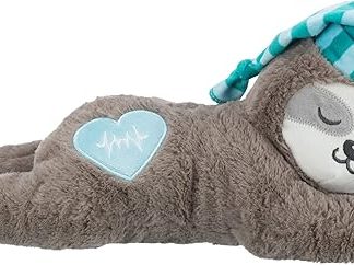 TRIXIE 36166 Soothing Cuddly Toy Junior Sloth Heartbeat Plush 34 cm