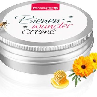 HERZENSTIER Bee Wonder Cream Wound Cream for Dogs, Cats & Horses - Intensive Care for Skin Irritation, Abrasions, Cracked and Rough Skin - Ideal for Paws, Nose & Sensitive Skin Areas, 10 ml