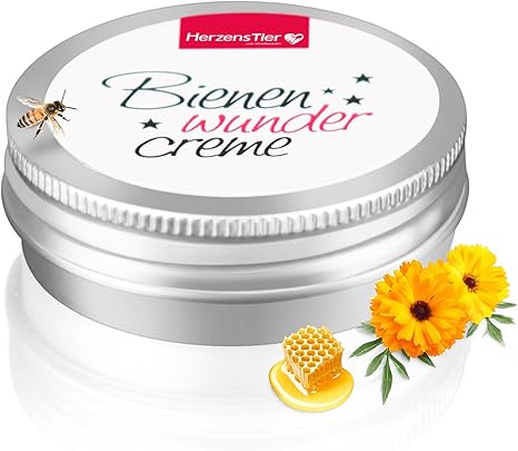 HERZENSTIER Bee Wonder Cream Wound Cream for Dogs, Cats & Horses - Intensive Care for Skin Irritation, Abrasions, Cracked and Rough Skin - Ideal for Paws, Nose & Sensitive Skin Areas, 10 ml