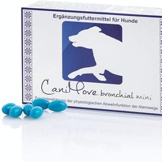 CaniMove Bronchial Mini (30 Capsules) for Small Dogs to Support Breathing Function with Icelandic Moss, Thyme, Ivy, Black Cumin and Sweet Orange Oil