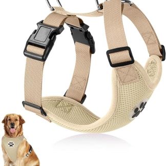 SlowTon Dog Harness for Dogs, No Pull Safety Harness, Small and Medium Dogs, Chest Harness, Soft, Padded, Breathable