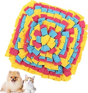 Sniffing Mat Dog, 35 x 35 cm, Sniffing Rug Cat, Small Sniffing Rug for Mental Stimulation, Robust Activity Mat for Dogs, Promotes Stress Relief and Natural Foraging