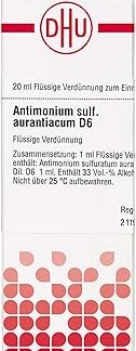 DHU Antimonium sulfuratum aurantiacum D6 dilution, 20 ml solution