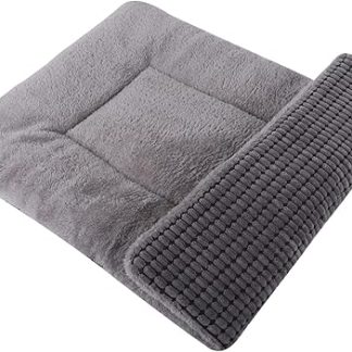 PET SPPTIES PS085 Dog Bed Soft and Warm Mats Dog Cushion Washable Cuddly Reversible Pet Sofa Cushion (61 x 41 cm, Grey)