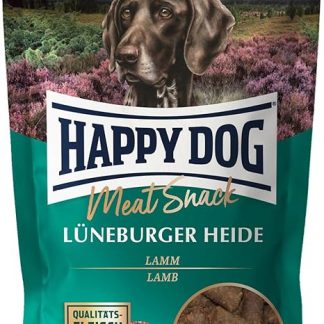 Happy Dog 60700 Meat Snack Lüneburger Heide Treat for Sensitive Dogs Made of Dried Lamb 75 g Content