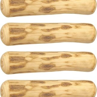 JcvPot Coffee Wood for Dogs, Pack of 4 Chew Wood for Puppies, XXS Dog Toys for Dental Care, Natural Chew Toy for Small Dogs, Length 14 cm, Diameter 1.8-2 cm