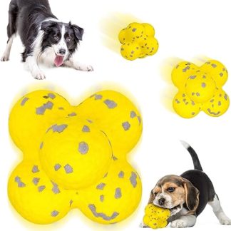 Jadyon Dog Toy Indestructible, Dog Ball Indestructible for Aggressive Chewers, Dog Ball, Puppy Toy, Ball Wicked Ball, Dog Ball, Interactive Dog Ball for Medium, Small Dogs and Puppies