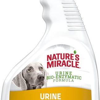 Nature's Miracle Dog Urine Stain & Odour Remover - Enzyme Cleaner for Urine Stains and Yellow Residues, Odour Neutraliser with Essential Oils, 946 ml