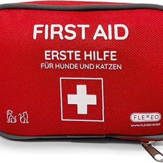 Dog and Cat First Aid Kit 24 Pieces with Emergency First Aid Guide, Travel Pharmacy Dog, Dog and Cat Health Products