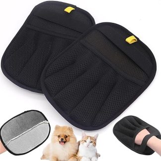 BONK Pack of 2 Electrostatic Gloves for Pet Hair Remover, Pet Hair Remover Gloves, Fur Magnet Glove, Cat Hair Remover, Dog & Cat Animal Glove Remover for Cleaning and Grooming