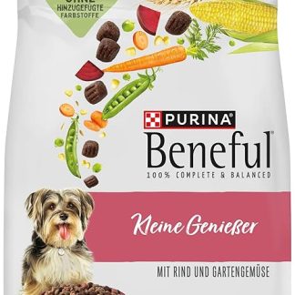 Beneful Kleine Genießer Dry Dog Food for Small Breeds with Beef Pack of 4 (4 x 2.8 kg)
