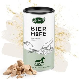 LaPura Brewer's Yeast Dog, Cat & Horse - Against Hair Loss, Dandruff, Itching & Dry Skin, with Omega 3 & 6, Biotin, B Vitamins, 100% Natural Brewer's Yeast Powder for Dogs, Cats & Horses, 250 g