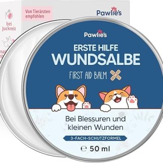 Pawlie's Wound Ointment for Dogs & Cats (50 ml) | Quick Regeneration & Gentle Cleaning | Anti-Itching Formula for Irritated Skin | Easy & Safe (Even with Licking) | Made in Germany
