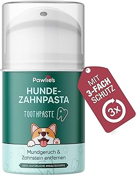 Pawlie's Dog Toothpaste - Natural Dental Care Dog Against Tartar, Bad Breath & Gum Disease with Magnolia & Vitamin E Toothpaste Dog, Dog Toothpaste, Tartar Remover Dog