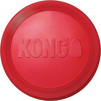 KONG Flyer - Durable Outdoor Dog Toy - Throwing Disc Made of Natural Rubber for Fetch - For Medium/Large Dogs
