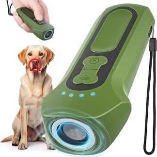 Holercoco Anti Bell Device Dogs, Anti-Bark Ultrasonic Device, Portable Stop Bark Device for Dogs, Safe and Human, 50 Feet Range, Bark Control for Indoor/Outdoor Use, Corrects Behavior