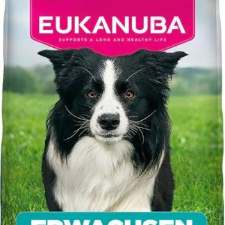 Eukanuba Dry Dog Food with Fresh Chicken for Medium Breeds, Premium Dry Food for Adult Dogs, 15 kg