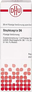 DHU Staphisagria D6 Dilution, 20 ml Solution