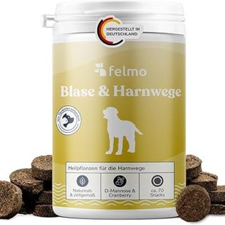 Snack for Dogs with Cranberries & D-Mannose, Approx 70 Count - Grain & Sugar Free with Horsetail, Dandelion, Plant-Based Ingredients in Association with Bladder & Urinary Tract