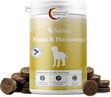 Snack for Dogs with Cranberries & D-Mannose, Approx 70 Count - Grain & Sugar Free with Horsetail, Dandelion, Plant-Based Ingredients in Association with Bladder & Urinary Tract