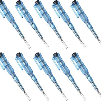 Pack of 10 Voltage Tester Screwdriver, AC 100-500V Electric Tester Screwdriver Voltage Tester Pen for Circuit Test