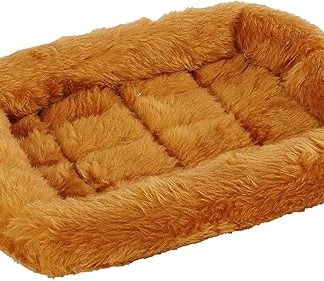 MidWest Homes for Pets - QuietTime XXS Dog Bed - Faux Fur Edge Pad in Cinnamon Colour, Ultra Soft and Machine Washable for 18 Cages and Boxes, Small Dogs and Cats