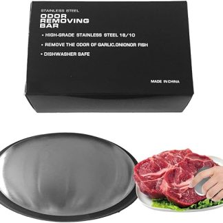 Stainless Steel Soap - Kitchen Soap Made of Stainless Steel | Metal to Eliminate Odour Bulbs | Effective Hand Odour Remover with Durable Design, Cooking, Fish, Garlic and Onion Odours