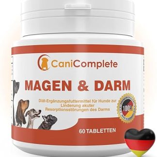 CaniComplete Stomach and Intestines Diarrhoea Tablets Digestion aids for cats and dogs. For resorption disorders of the intestines or after worm treatments – with bentonite.