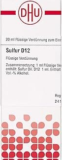 DHU Sulfur D12 Dilution, 20 ml Solution