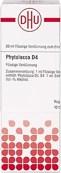 DHU Phytolacca D4 Dilution, 20 ml Solution