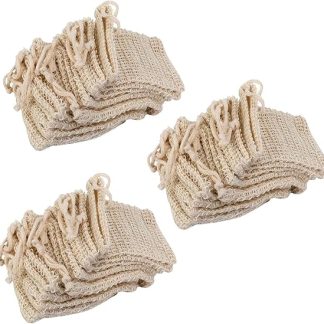 30 Packs Natural Sisal Soap Bags Scrub to Protect Soaps Protection Bag Holder