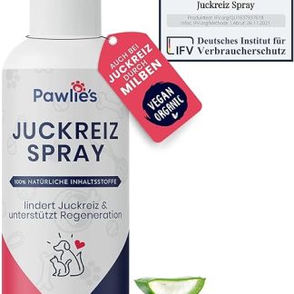 Pawlie's Itching and Wound Spray Dogs & Cats | Against Scratching & Wound Skin | Remedy Against Itching in Dogs by Mites | Itching Dog, Mite Spray Dog, Anti Itching Pets, Silver Spray Dog