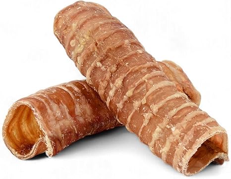 BREERs Cattle Streets for Dogs Dried 15 cm 1 kg Chew Snack German Made Healthy Dog Treats Trachea Cattle Airtube Beef