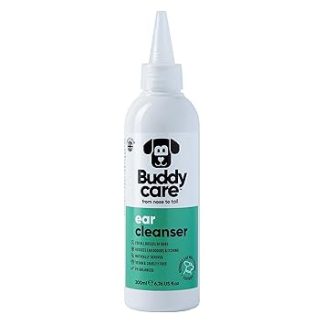 Buddycare Dog Ear Cleaner, Soothing Ear Cleaning Solution for Dogs, Naturally Derived Ingredients with Aloe Vera (200ml, 1 Pack)