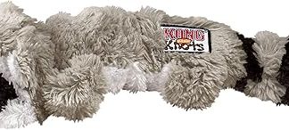 KONG Scrunch Knots Raccoon Dog Toy with Inner Knotted Ropes and Minimal Filling for Less Mess